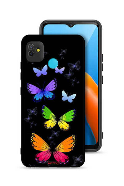 Tolwak Tecno Pop 5 Protective Case Cover Colorful Butterflies