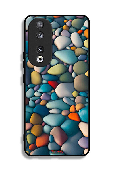 Tolwak غطاء حماية لهاتف Honor 90 بنمط تجريدي من الأحجار