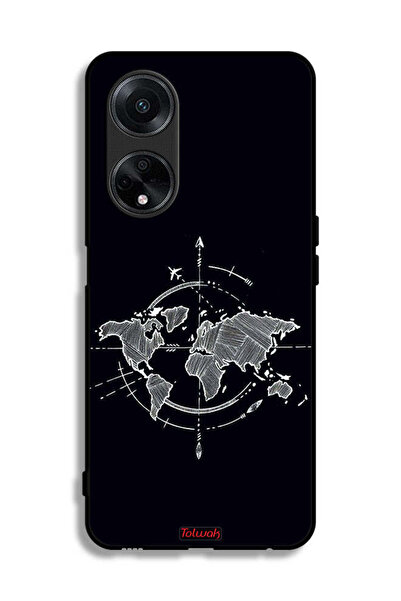 Tolwak غطاء حماية لهاتف Oppo A98 5G برسومات البوصلة