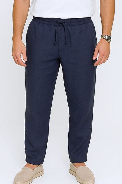 MD1974 Drawstring Linen Trousers