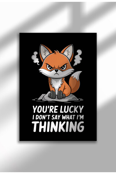 21mxm Poster cu citat sarcastic cu animale amuzante, imprimare digitală pe pâ...