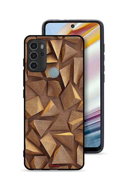 Tolwak غطاء حماية لهاتف موتورولا موتو جي 60 إس - قطع فنية خشبية