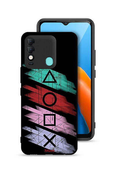 Tolwak غطاء حماية لهاتف Tecno Spark 8 برسومات أيقونات لعبة الحبار