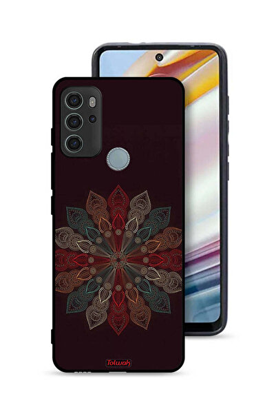 Tolwak غطاء حماية لهاتف موتورولا موتو جي 60 إس - تصميم زهرة ماندالا