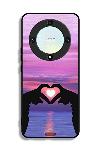 Tolwak غطاء حماية لهاتف Honor X9a - قلب وقمر