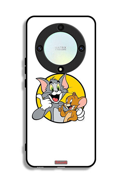 Tolwak غطاء حماية لهاتف Honor X9a بتصميم توم وجيري