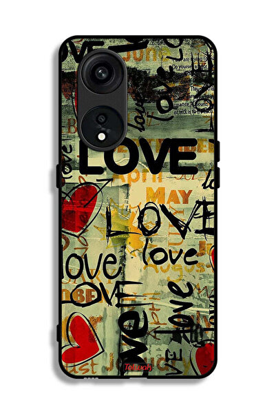 Tolwak غطاء حماية لهاتف Oppo Reno 8T 5G مع علامات الحب