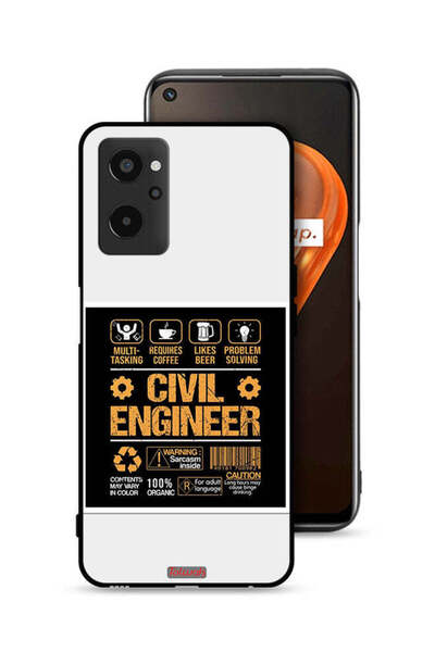Tolwak غطاء حماية لهاتف Realme 9i 4G، ملصق مهندس مدني