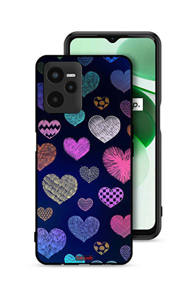 Tolwak غطاء حماية لهاتف Realme C35 بنقشة قلوب داجا