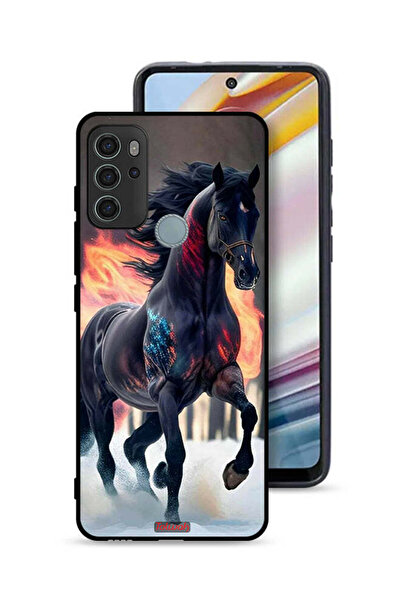 Tolwak غطاء حماية لهاتف موتورولا موتو جي 60 إس بتصميم حصان عالي الوضوح