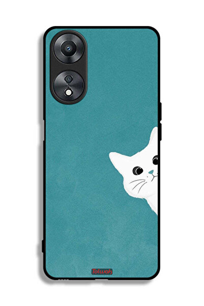 Tolwak غطاء حماية لهاتف Oppo A58 5G بتصميم قطة