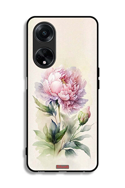 Tolwak غطاء حماية لهاتف Oppo F23 5G برسومات فنية بألوان مائية وردية