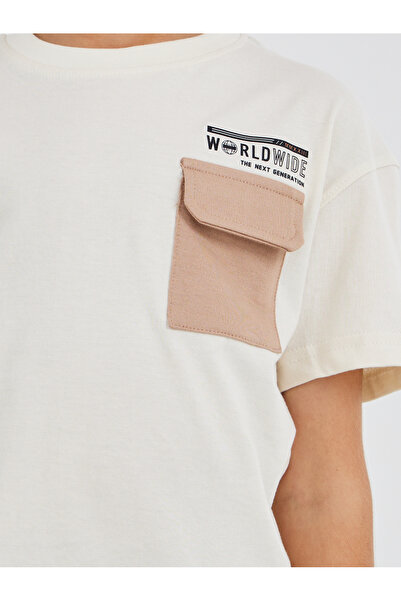 Styli Contrast Chest Pocket Oversized T-Shirt and Joggers Set