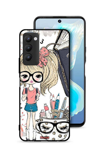 Tolwak غطاء حماية لهاتف تكنو كامون 18 بتصميم فتاة وحيد القرن