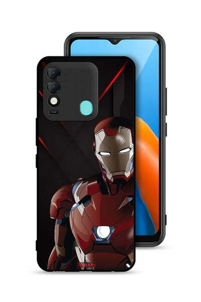 Tolwak غطاء حماية لهاتف تكنو سبارك 8 بتصميم الرجل الحديدي