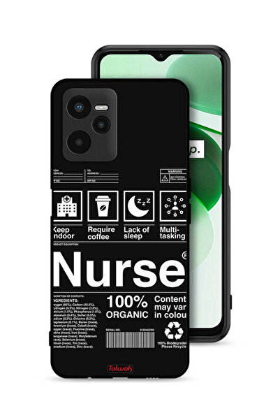 Tolwak غطاء حماية لهاتف Realme C35 مع ملصق ممرضة