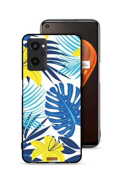 Tolwak غطاء حماية لهاتف Realme 9i 4G بنقشة ريش وزهور