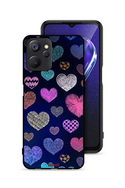Tolwak غطاء حماية لهاتف Realme 9i 5G بنقشة قلوب داجا