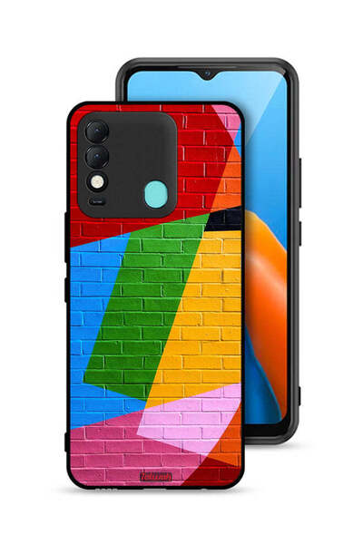 Tolwak غطاء حماية لهاتف تكنو سبارك 8 برسومات جدارية ملونة