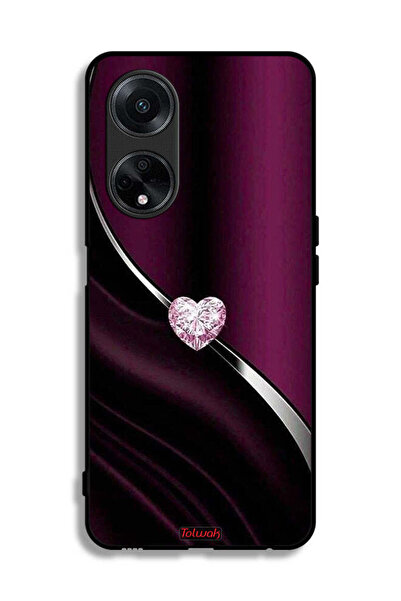 Tolwak غطاء حماية لهاتف Oppo A1 5G بتصميم قلب ماسي