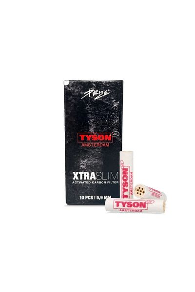 Purize Filtre cu carbune activ Purize x Tyson 2.0 Extra Slim 6mm albe x10