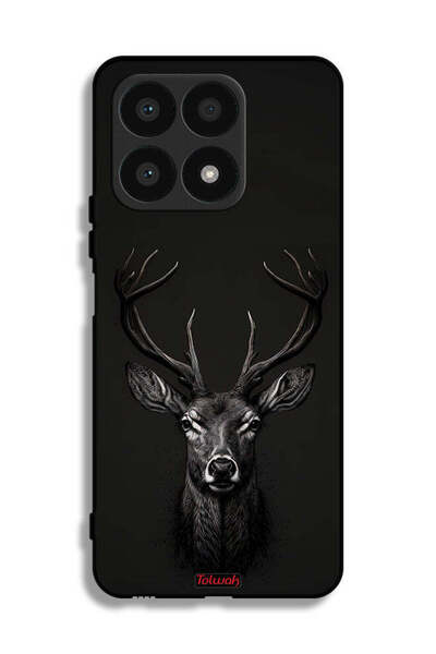 Tolwak غطاء حماية لهاتف Honor X8a - فن الغزلان الرقمي