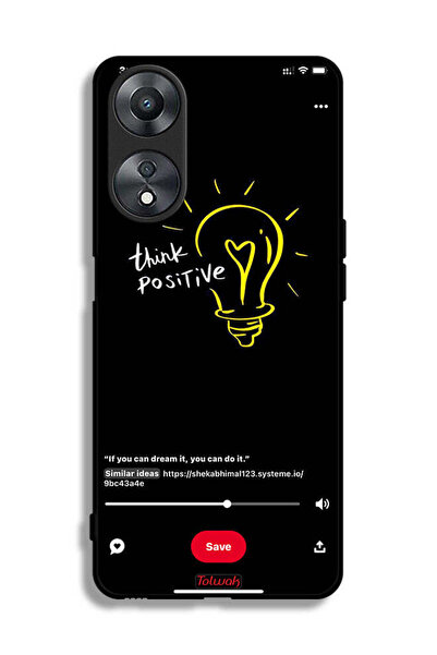 Tolwak غطاء حماية لهاتف Oppo A58 5G - فكر بإيجابية