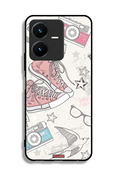 Tolwak غطاء حماية من القماش لهاتف Vivo Y22 مع حذاء وفن كاميرا