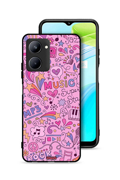 Tolwak غطاء حماية لهاتف Realme C33 - علامات موسيقية