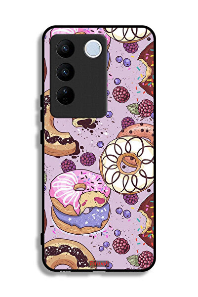 Tolwak غطاء حماية لهاتف Vivo S16 برسومات دونات فنية