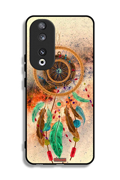 Tolwak غطاء حماية لهاتف Honor 90 بتصميم ماندالا ريش معلق