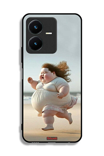 Tolwak غطاء حماية Vivo Y22 لفتاة سمينة تركض