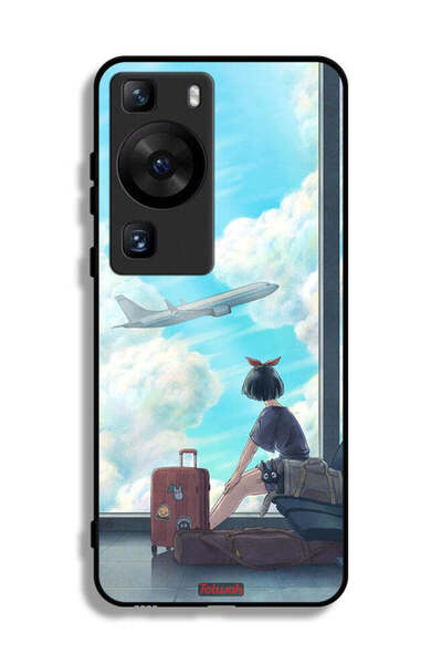Tolwak غطاء حماية لهاتف هواوي P60 Pro بتصميم فن السفر