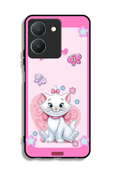 Tolwak Vivo Y36 4G Protective Case Cover Cute Lady Cat