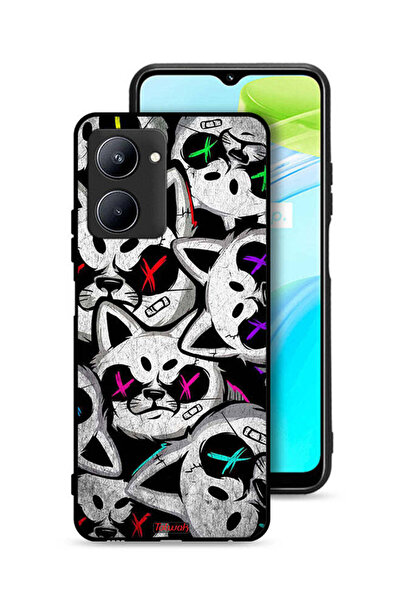 Tolwak غطاء حماية لهاتف Realme C33 بنقشة قطط مارشميلو