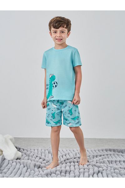 Styli Graphic Print Short Sleeve T-Shirt and Shorts Pyjama Set