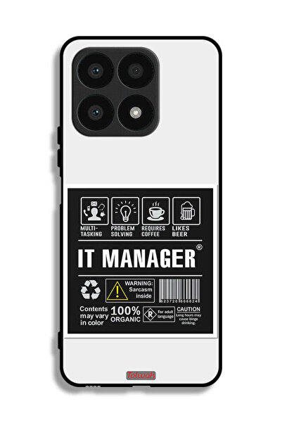 Tolwak غطاء حماية لهاتف Honor X8a - ملصق مدير تكنولوجيا المعلومات