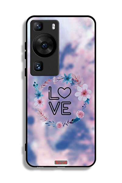 Tolwak غطاء حماية لهاتف هواوي P60 بتصميم خاتم الحب والزهور