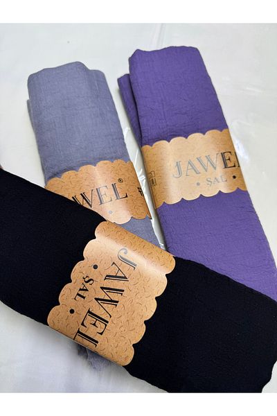 JAWEL ŞAL Jawel Comfort Shawl Campaign 3 Pieces