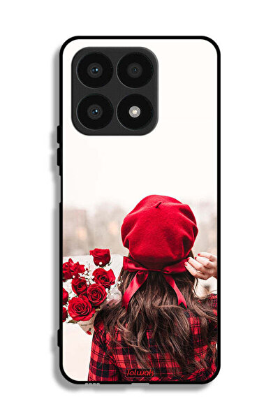Tolwak Honor X8a Protective Case Cover Holding Flowers