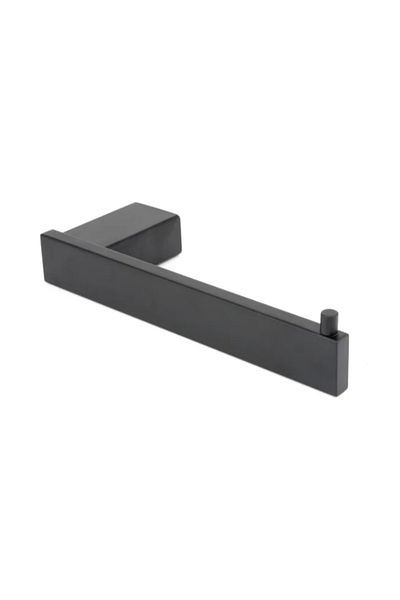 LUXXO Suport hârtie igienică din metal negru mat