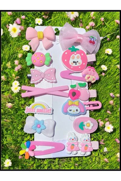 SHEKER HOME Girl's and Baby's Luxury 14-Piece Figured Buckle Set