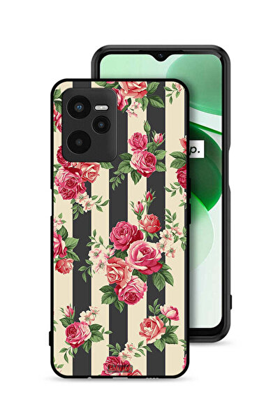 Tolwak Realme C35 Protective Case Cover Roses Pattern