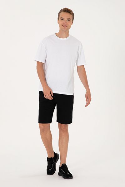 U.S. Polo Assn. Men's Black Knitted Shorts 50306964-Vr046