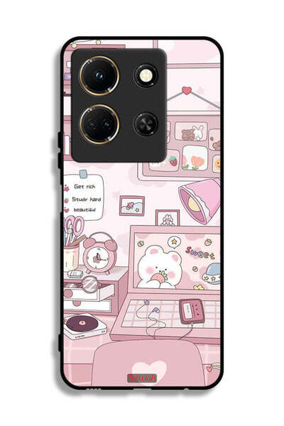 Tolwak Infinix Note 30 Protective Case Cover Get Rich Study Hard