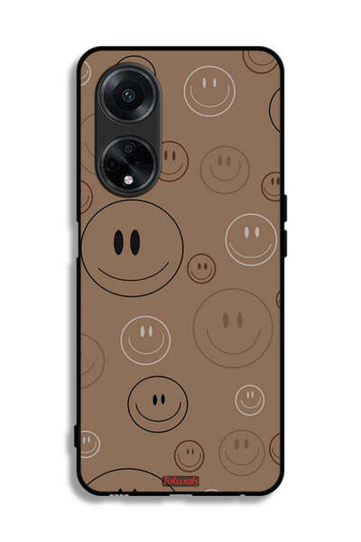 Tolwak غطاء حماية لهاتف Oppo F23 5G بنقشة وجوه مبتسمة