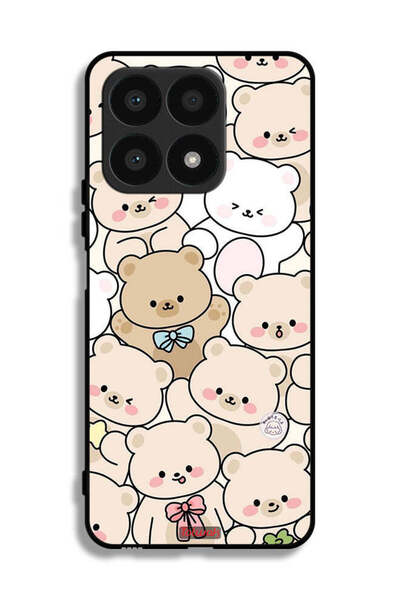 Tolwak غطاء حماية لهاتف Honor X8a بنقشة دببة