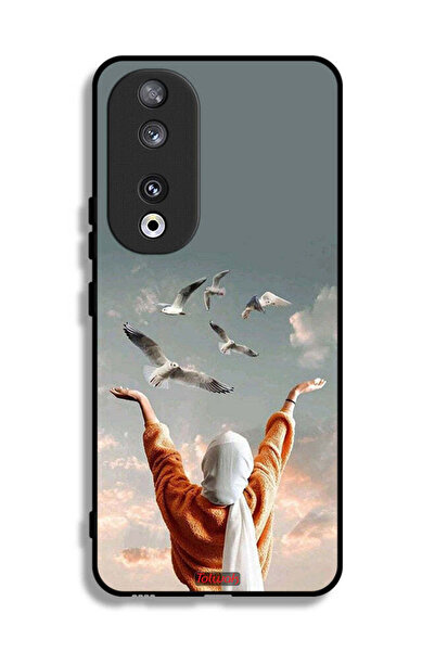 Tolwak غطاء حماية لهاتف Honor 90 بتصميم طيور تحلق