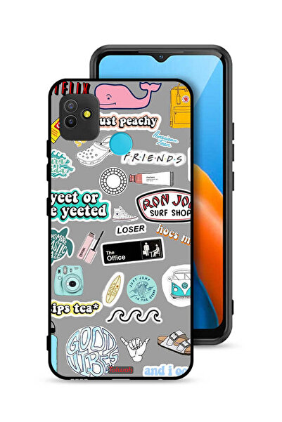 Tolwak Tecno Pop 5 Protective Case Cover Good Vibes Stickers