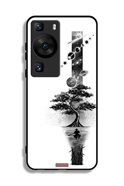 Tolwak Huawei P60 Protective Case Cover Earth Space Art